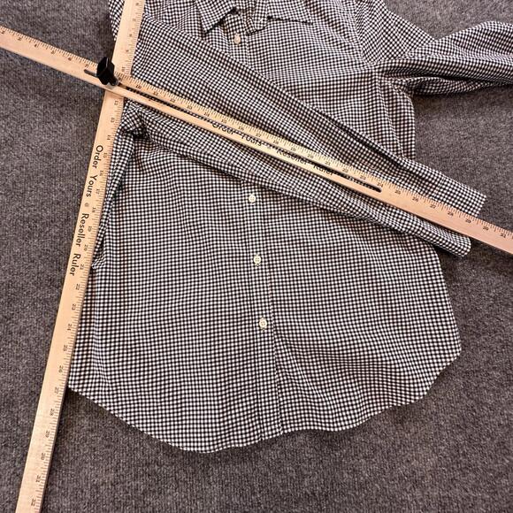Ralph Lauren Men’s Medium Shirt Non-Iron Gingham, Classic Fit, Long Sleeve Q-19 - Picture 6 of 8